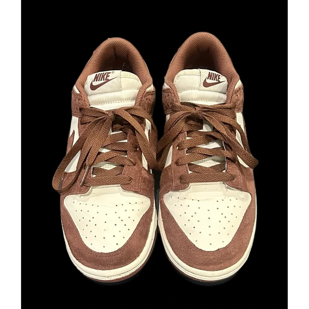 Nike Dunk Low Cacao Wow Sail Brown Suede Women HJ7673-001 Size 7.5 Sneaker